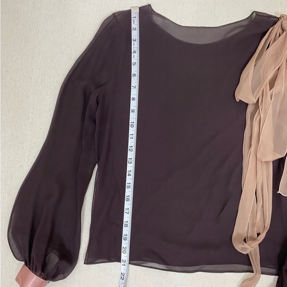 Vintage Chloe Burgundy Long Sleeve
Silk Blouse - Picture 5 of 6